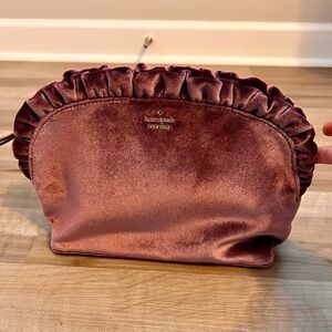 Kate Spade Mauve Velvet Clutch